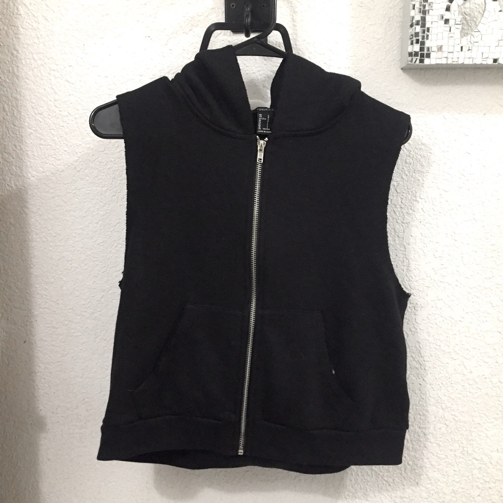 Forever 21 hoodie vest